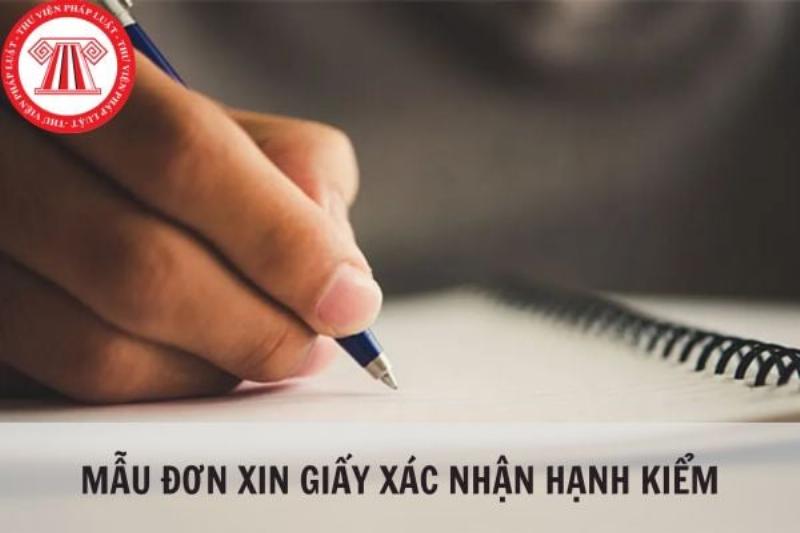 Mẫu Đơn Xin Xác Nhận Hạnh Kiểm