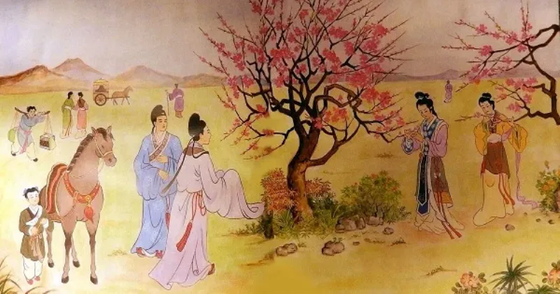 Minh họa nhân vật Hoạn Thư, thể hiện sự thông minh nhưng đầy mưu kế và tàn độc của bà trong "Kim Vân Kiều Tân Truyện"