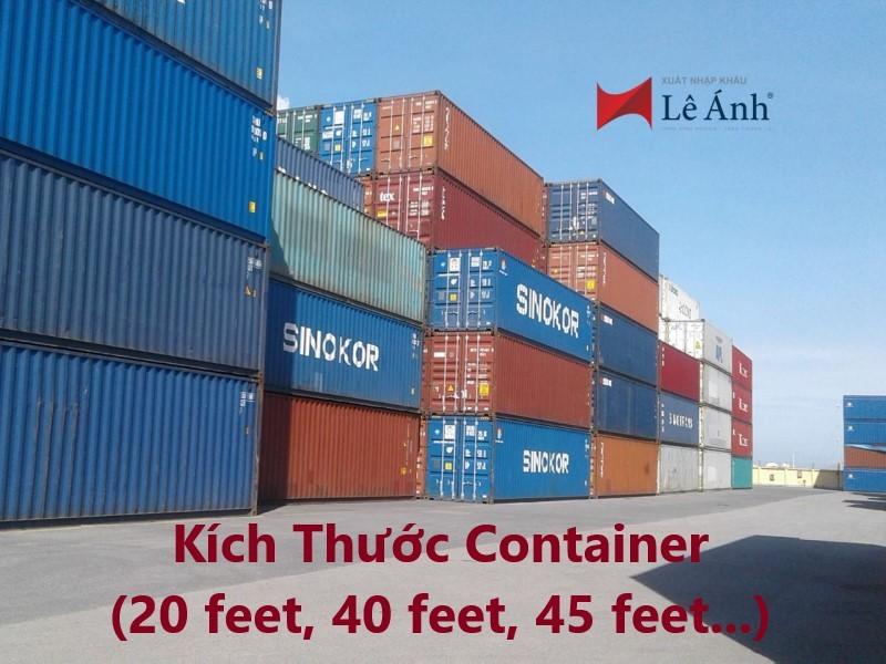 So Sánh Kích Thước Container 20 Feet và 40 Feet