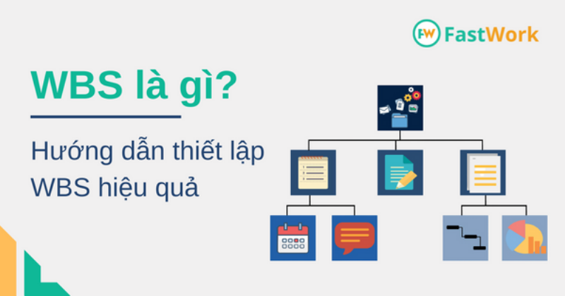 Biểu đồ Gantt hoặc sơ đồ WBS minh họa kế hoạch thực hiện các công việc của dự án đầu tư