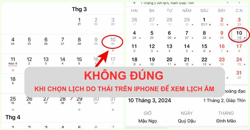 So sánh Lịch Âm và Dương 2023