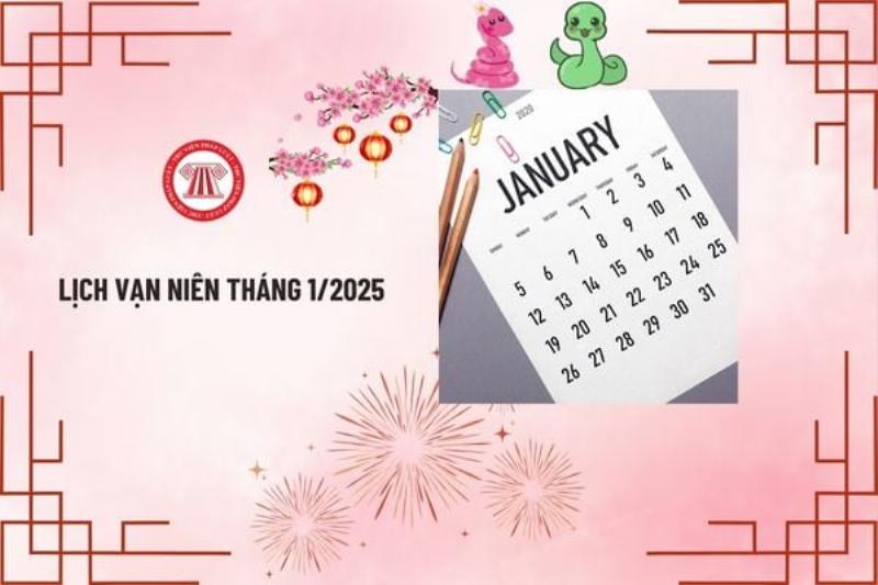 Lịch Vạn Niên Tháng 12 2023 và Tháng 1 2024