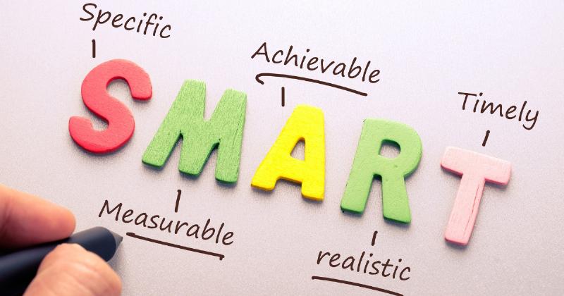 Minh họa các yếu tố của tiêu chí SMART khi đặt mục tiêu KPI