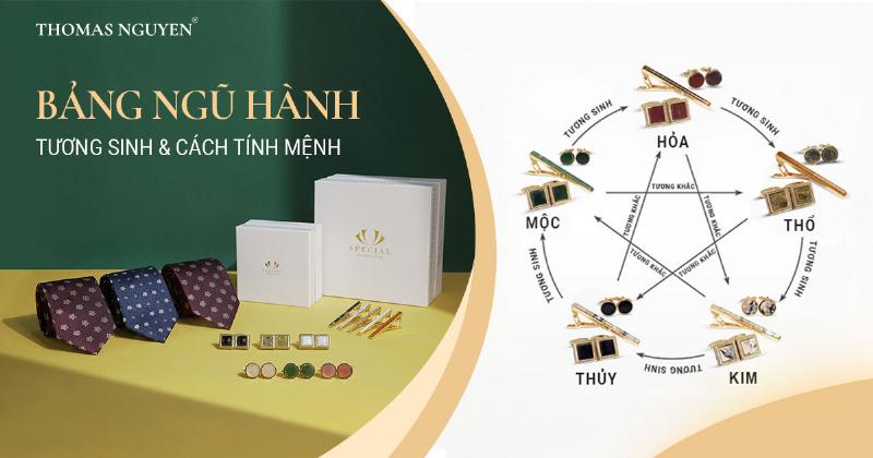 Sơ đồ minh họa mối quan hệ tương sinh tương khắc của ngũ hành Kim, Mộc, Thủy, Hỏa, Thổ