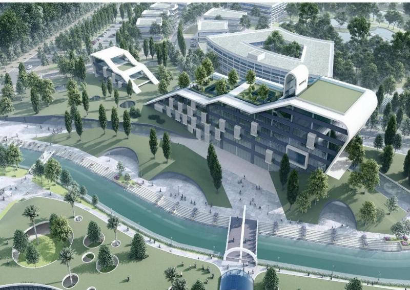 Các sinh viên Đại học Luật Hà Nội đang cùng nhau thảo luận và làm việc nhóm trong thư viện.