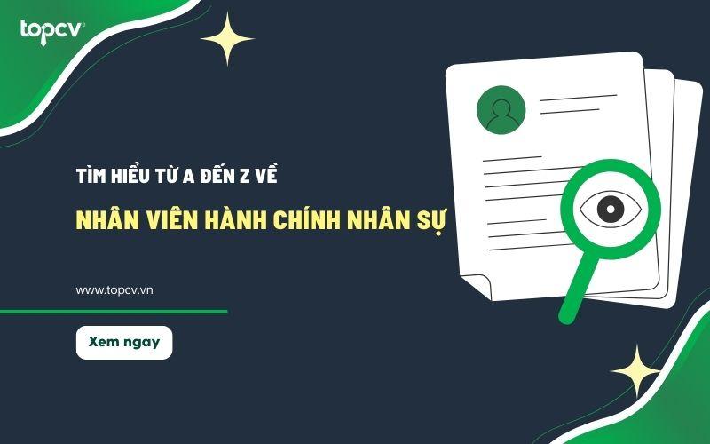 Sử dụng hành chính nhân sự hiệu quả