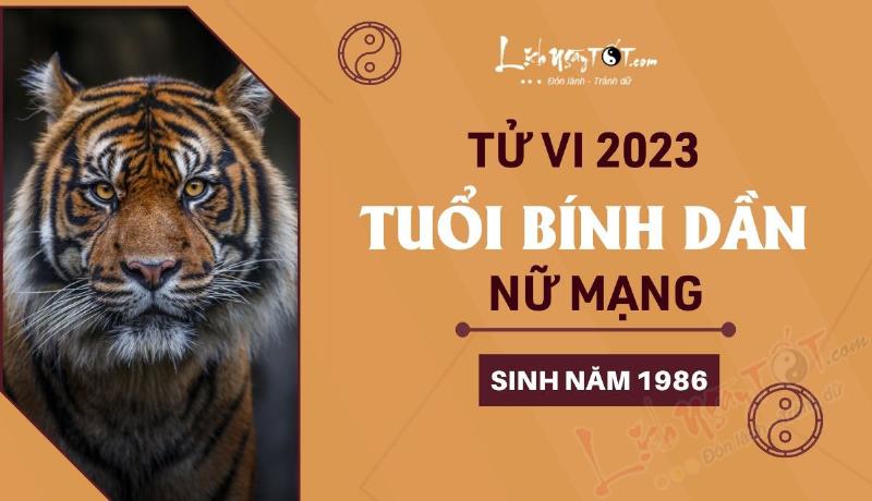 Tử vi bình dân nữ mạng 1986 năm 2023 - Tài Lộc