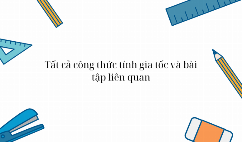 Ví dụ tính gia tốc