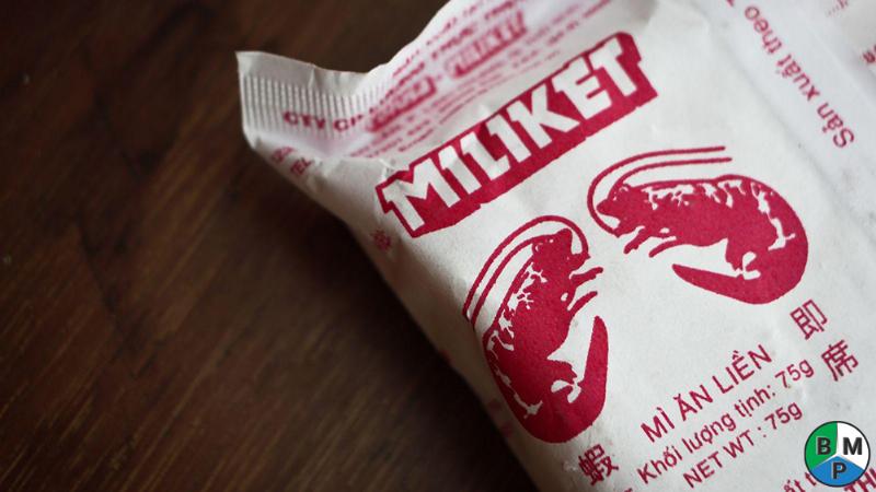 Ví dụ về ghi nhãn khối lượng tịnh trên bao bì thực phẩm.