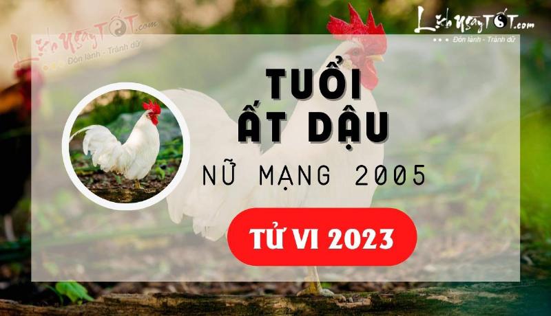 Phong thủy Ất Dậu 2005 nữ mạng 2023