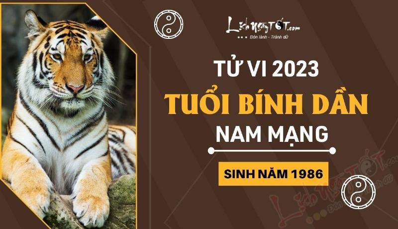 Tử Vi Bính Dần 1986 Nam Mạng 2023