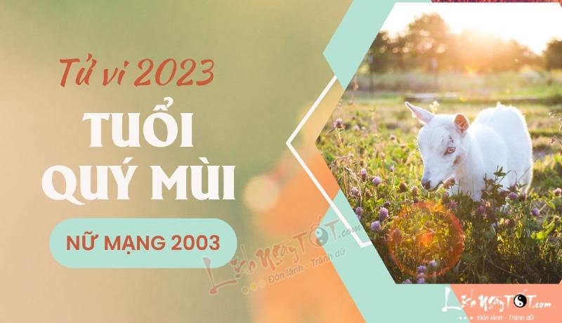 Tử vi học hành Quý Mùi 2003 nữ mạng 2022